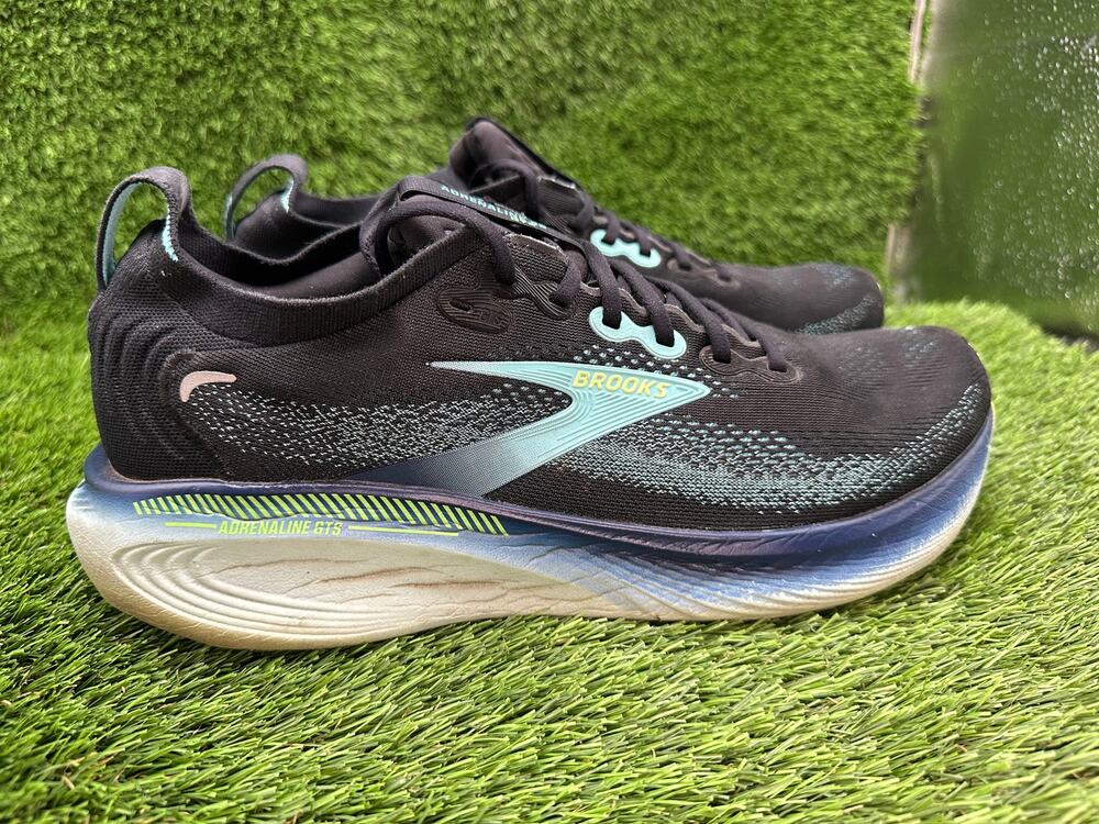 Brooks Adrenaline GTS 25 1104541D055 Athletic Sneaker Mens 13D Black Mesh Sports